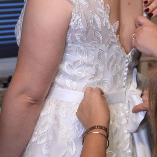 Wedding dress handmade Large/Xlarge used by Christina Andrioti