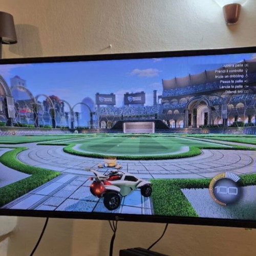 PS4 Pro 1TB console used with two controllers