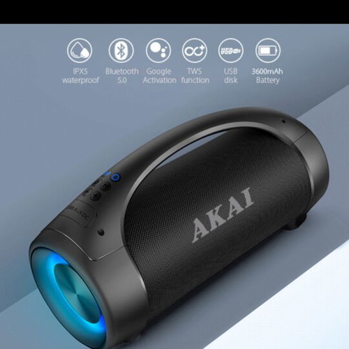 Akai Bluetooth Speaker abts 55 Waterproof Karaoke New