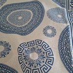 Tablecloth Stoffa 140×260 with Meander Pattern, New