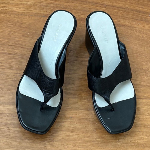 Nine West platform sandals like new, leather, size 40.5