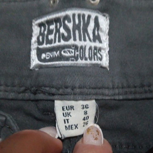 Bershka grey ripped jeans, size S / 36 / 8