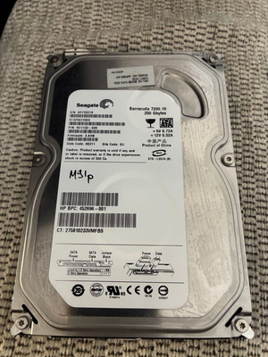 Seagate Barracuda 7200.10 250GB SATA σκληρός δίσκος μεταχειρισμένος