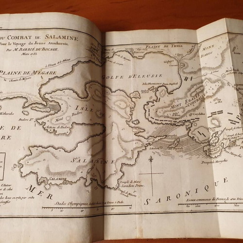 1789 Accompanying Volume with Maps for Anacharsis Used