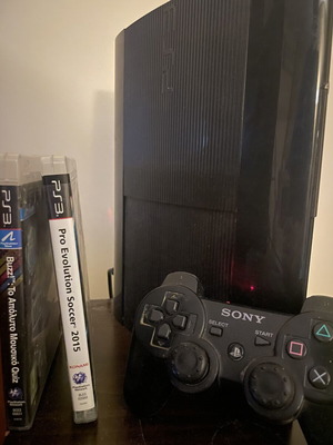 Sony PlayStation 3 Super Slim 80GB console with homebrew and PS2 compatibility