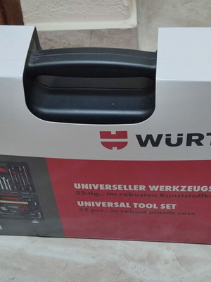 Wurth universal tool set 52 pcs in plastic case