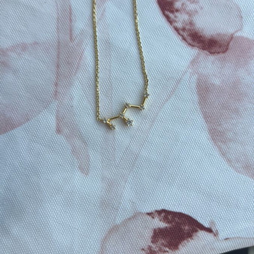 Swarovski women's necklace silver 925 with gold plating and Scorpio constellation like new