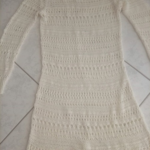 H&M beachwear dress, white, size S