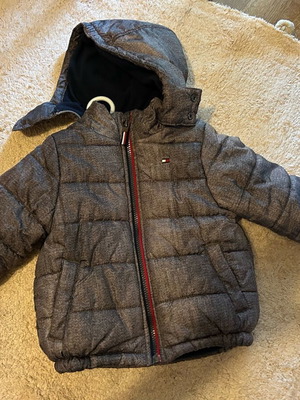 Tommy kids jacket used, grey, ages 2-3
