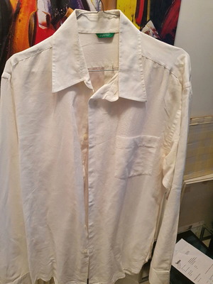Benetton L shirt used, white