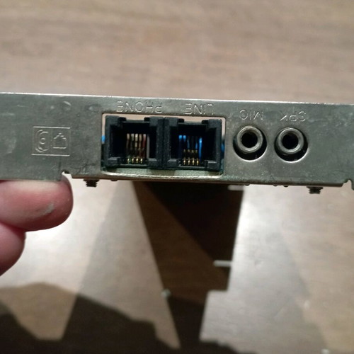 Tornado 562C modem-fax card used with sound card