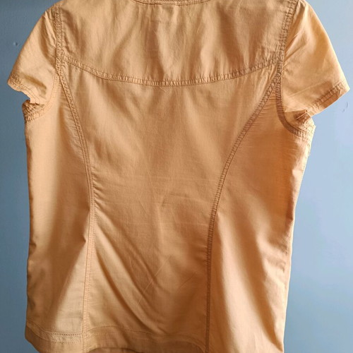 Shirt type blouse used, yellow, size S/M