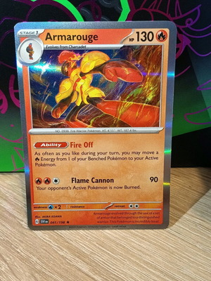 Armarouge Pokémon κάρτα Holo καινούργιο, Scarlet & Violet single