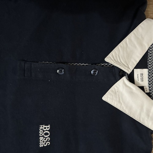 Boss long sleeve kids shirt size 16, blue