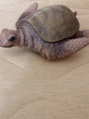 Turtle decorative item used, broken leg
