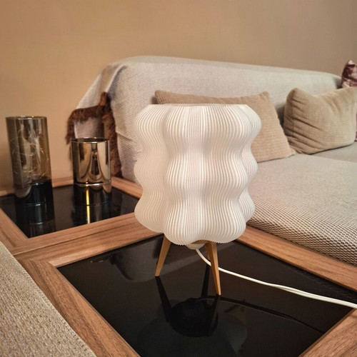 Table lamp wavy design new
