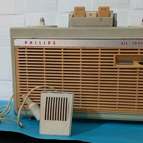 Philips transistor EL 3585 used portable tape recorder 1960s