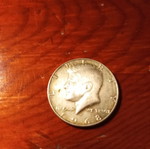 US Half Dollar Coin 1968 used