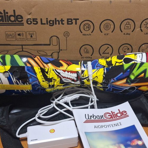 UrbanGlide 65 Light BT Hoverboard like new with Bluetooth and LED