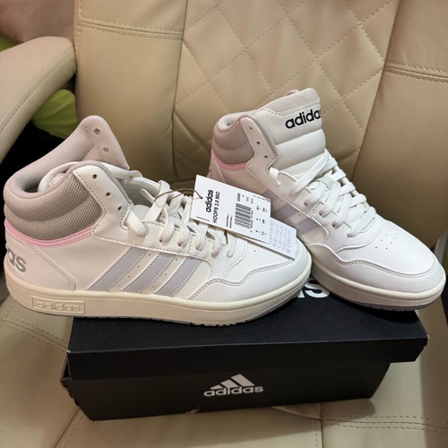 Adidas Hoops 3.0 Mid new white athletic shoes size 39