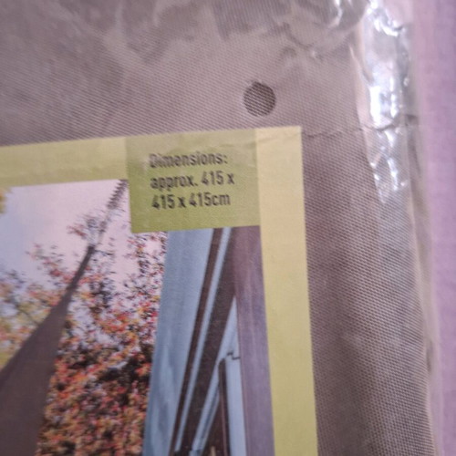 Sun shade sail new for balcony and garden 415x415x415cm
