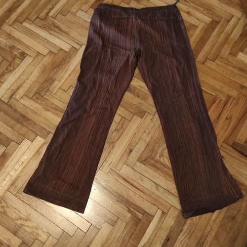 Mexx striped brown flare jeans used, waist 44 cm