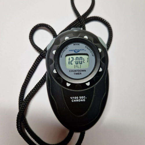 Stopwatch used with new battery
