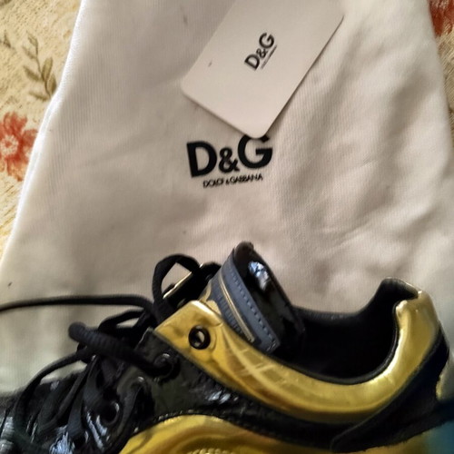 Dolce & Gabbana Sneakers used, size 41, black and gold