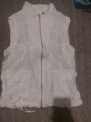 White Peserico vest like new, size S/XS, made in Italy