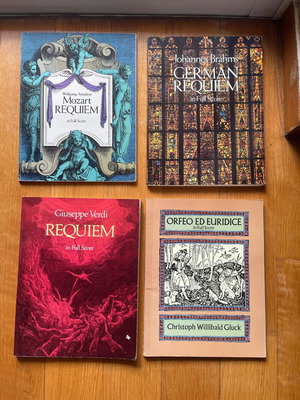 Set of 4 sheet music books used