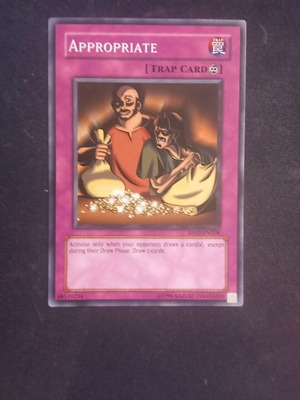 Appropriate Yu-Gi-Oh! Trap Card like new
