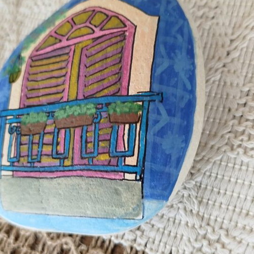 Painted stone made to order, handmade with acrylics