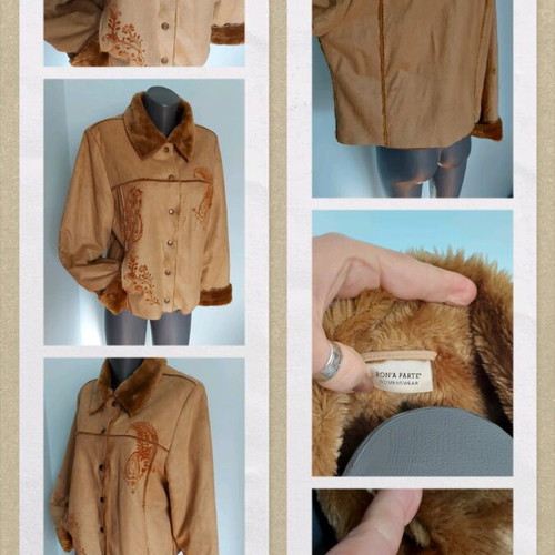 Bon'a Parte women's designer jacket used, beige and brown
