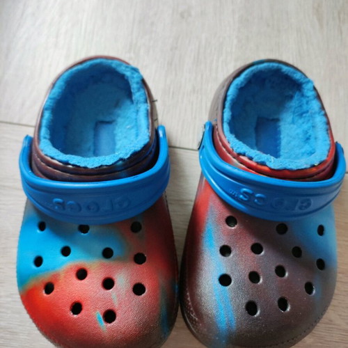 Crocs χειμερινά με επένδυση c8 σαν καινούργια