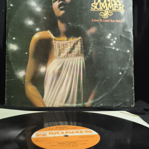 Donna Summer Love To Love You Baby vinyl used, tape on cover