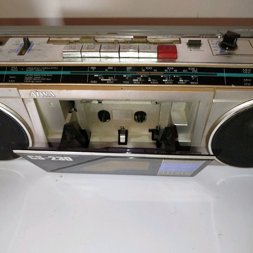 Aiwa radio cassette player used, functional