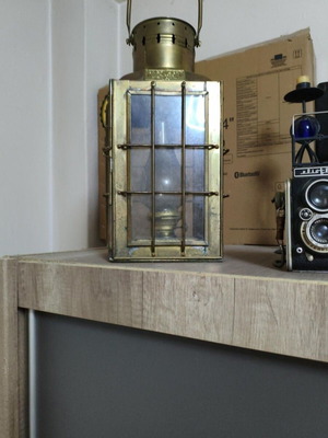 Vintage Chief Light No. 8609 brass lantern used