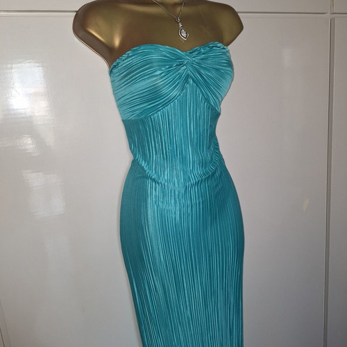 Turquoise Blue Maxi Summer Dress Shein, Size Large, New