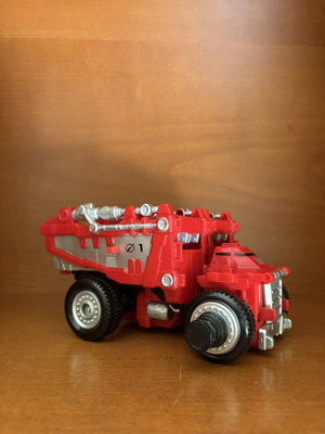 Power Rangers Red Transforming Fire Truck Megazord toy