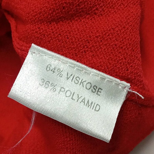 Red thin cardigan with zipper like new