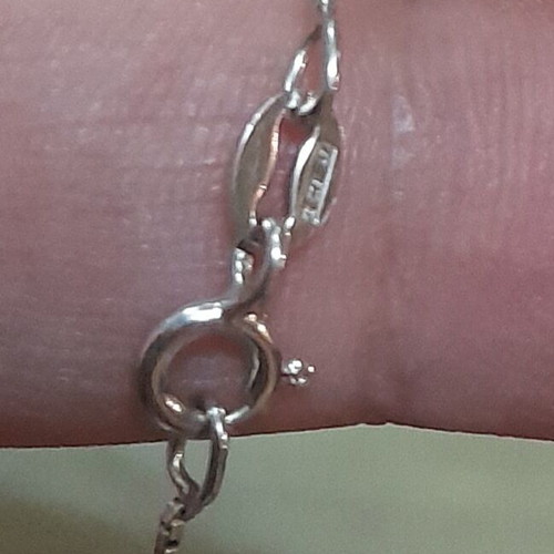 LARGE PENDANT 2.2 X 1.8 CM. STERLING SILVER 925 WITH CHAIN