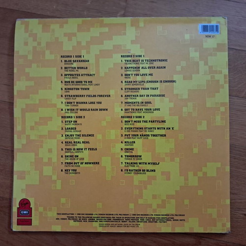 NOW 17 That's What I Call Music 2XLP vinyl 1990