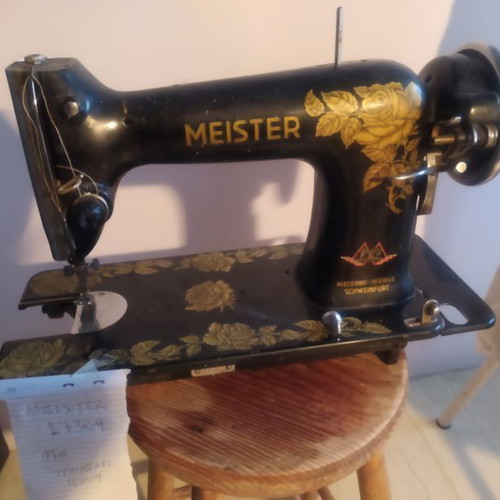 Meister and Singer sewing machines used, vintage 1920-60 with cabinet