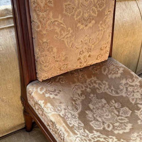 Antique Monica solid wood living room chair used, Greek made