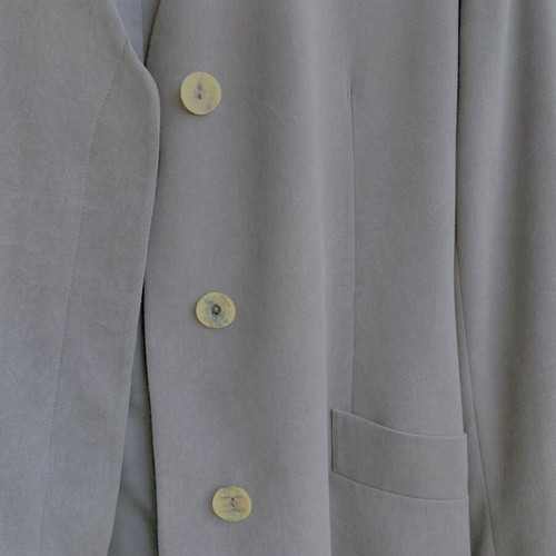 Kiara collarless blazer gray size S like new