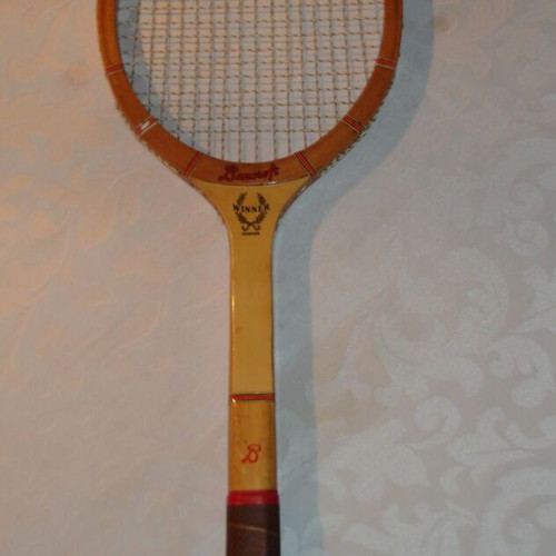 Vintage Wooden Tennis Racket Bancroft "Winner Junior" with Authentic Case – Made in USA
