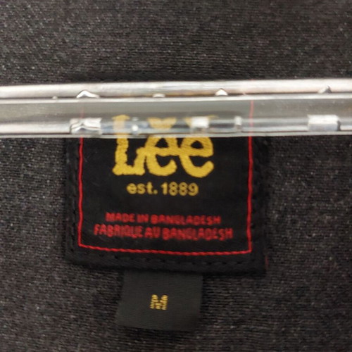 Lee long jacket with belt size M like new, black