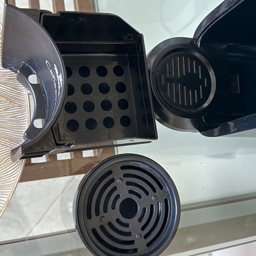 Tchibo Cafissimo coffee machine with reusable metal capsule, used