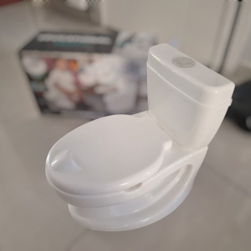 Educational potty like new with flushing tank