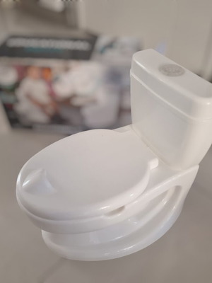 Educational potty like new with flushing tank